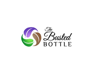 The Busted Bottle logo design by Marianne