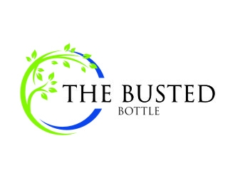 The Busted Bottle logo design by jetzu