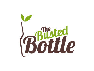 The Busted Bottle logo design by spiritz