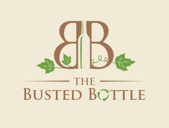 The Busted Bottle logo design by BeDesign