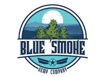 Blue Smoke Hemp Company logo design by gogo