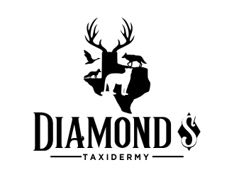 Diamond S Taxidermy  logo design by done