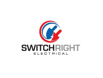 Switch Right Electrical  logo design by 21082