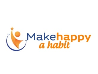 Make happy a habit logo design by ElonStark
