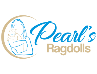 Pearls Ragdolls logo design by beejo