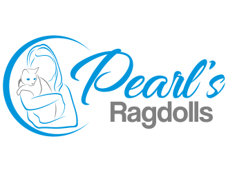 Pearls Ragdolls logo design by beejo