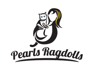 Pearls Ragdolls logo design by thedila