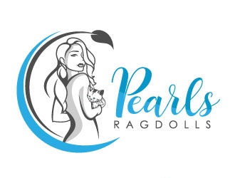 Pearls Ragdolls logo design by Suvendu