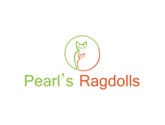Pearls Ragdolls logo design by zubi