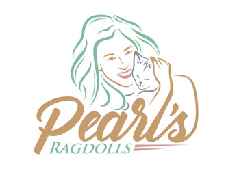 Pearls Ragdolls logo design by DreamLogoDesign