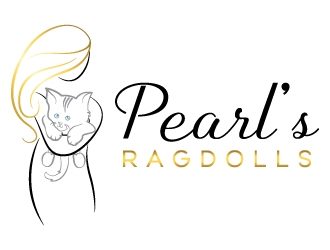 Pearls Ragdolls logo design by MonkDesign