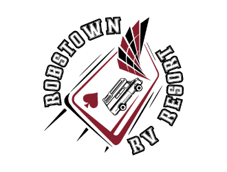 Robstown RV Resort logo design by nona
