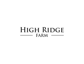 High Ridge Farm logo design by haidar
