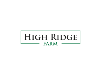 High Ridge Farm logo design by haidar