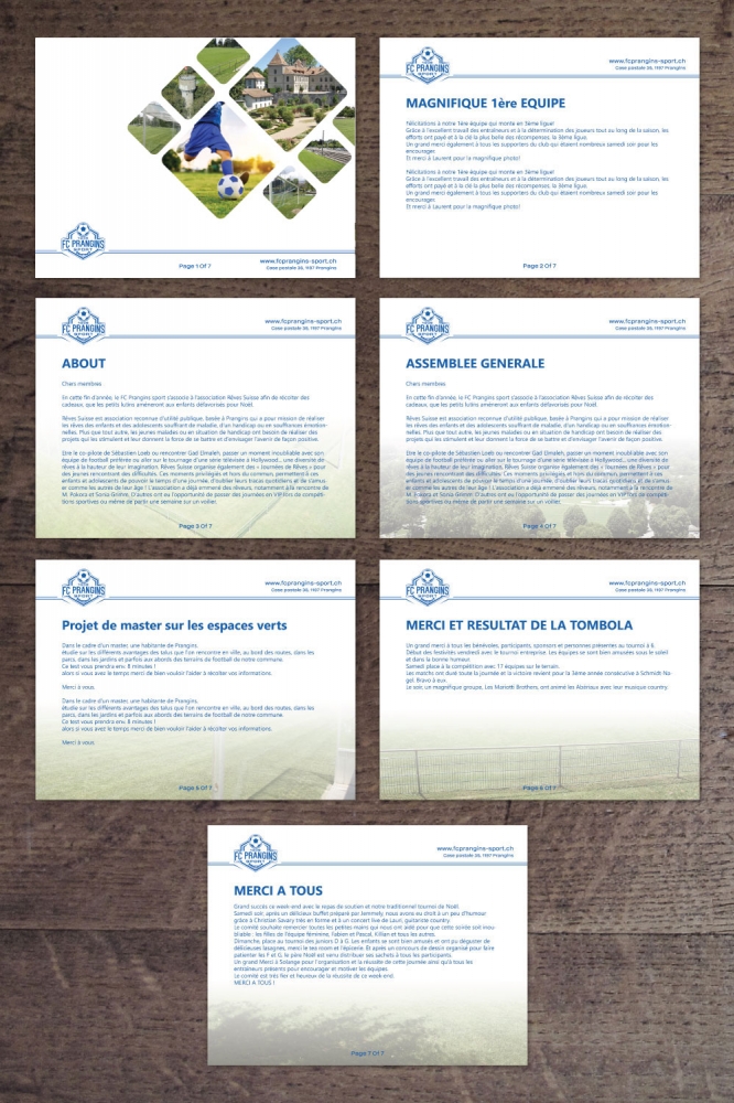 FC Prangins Sport logo design by Boomstudioz