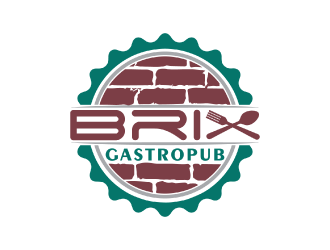 Brix Gastropub logo design by nona