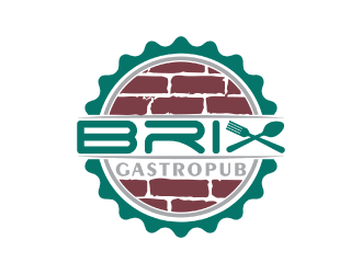 Brix Gastropub logo design by nona