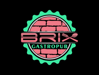 Brix Gastropub logo design by nona