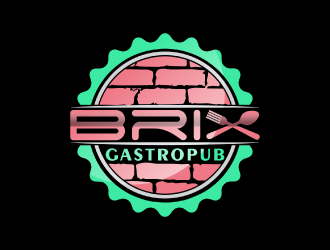 Brix Gastropub logo design by nona
