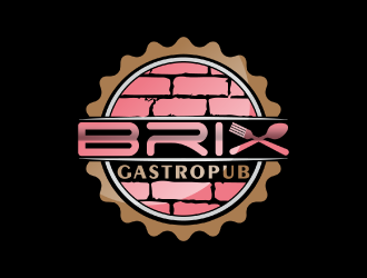 Brix Gastropub logo design by nona
