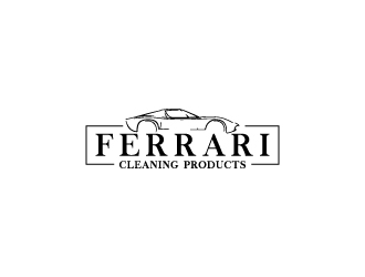 Ferrari Cleaning Products logo design by Erasedink