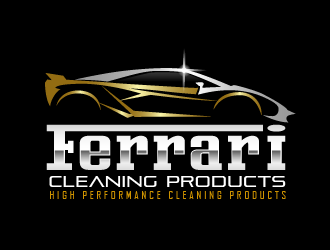 Ferrari Cleaning Products logo design by THOR_