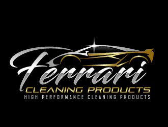 Ferrari Cleaning Products logo design by THOR_