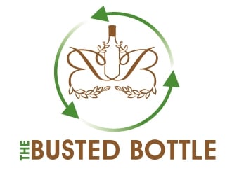 The Busted Bottle logo design by PMG