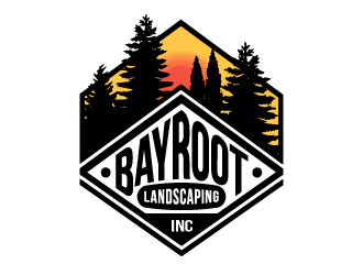 BayRoot Landscaping Inc. logo design by ORPiXELSTUDIOS