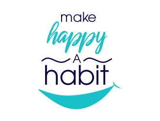 Make happy a habit logo design by JessicaLopes
