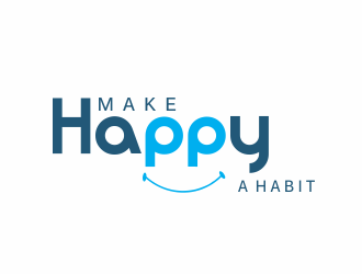 Make happy a habit logo design by Louseven