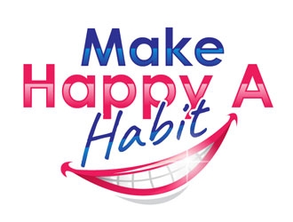 Make happy a habit logo design by frontrunner