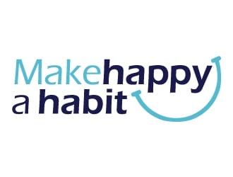 Make happy a habit logo design by jaize