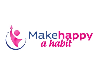 Make happy a habit logo design by ElonStark