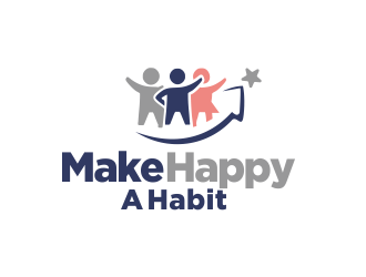 Make happy a habit logo design by YONK