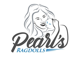 Pearls Ragdolls logo design by DreamLogoDesign