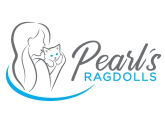 Pearls Ragdolls logo design by MUSANG