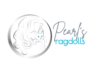 Pearls Ragdolls logo design by AikoLadyBug