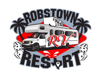 Robstown RV Resort logo design by DreamLogoDesign