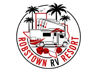 Robstown RV Resort logo design by DreamLogoDesign
