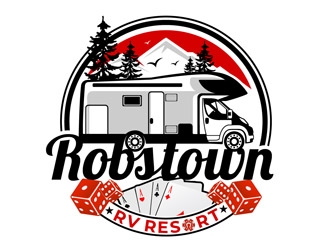 Robstown RV Resort logo design by DreamLogoDesign