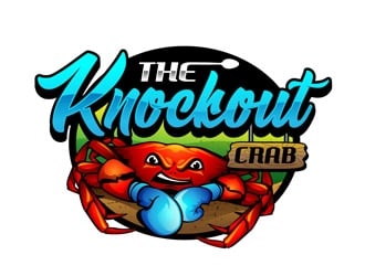 THE KNOCKOUT CRAB logo design by DreamLogoDesign