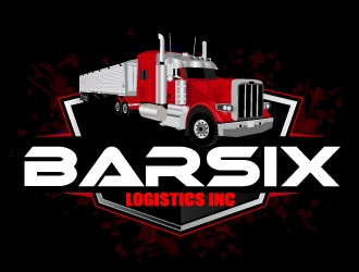 BARSIX LOGISTICS INC  logo design by ElonStark