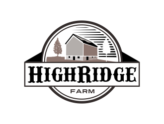 High Ridge Farm logo design by AisRafa