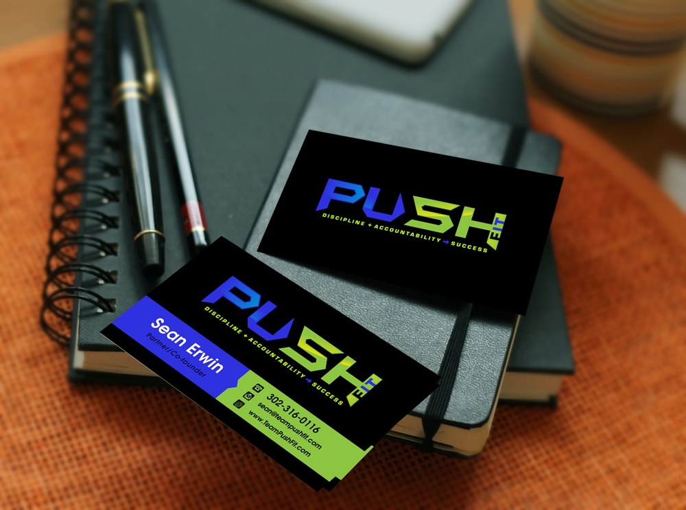 PUSH Fit logo design by abss