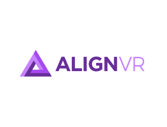 AlignVR logo design by mashoodpp