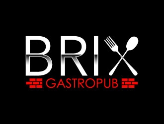 Brix Gastropub logo design by daywalker