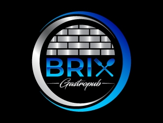 Brix Gastropub logo design by dibyo