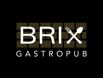 Brix Gastropub logo design by kunejo
