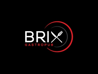 Brix Gastropub logo design by zakdesign700